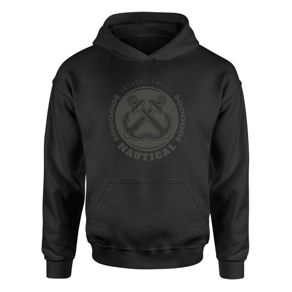 Anchors Aweigh Denizci Hoodie L - Siyah