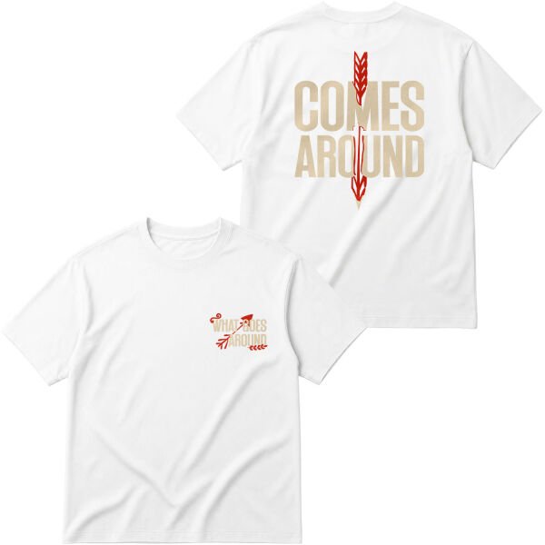 What Goes Around, Comes Around Oversize Tişört L - Beyaz