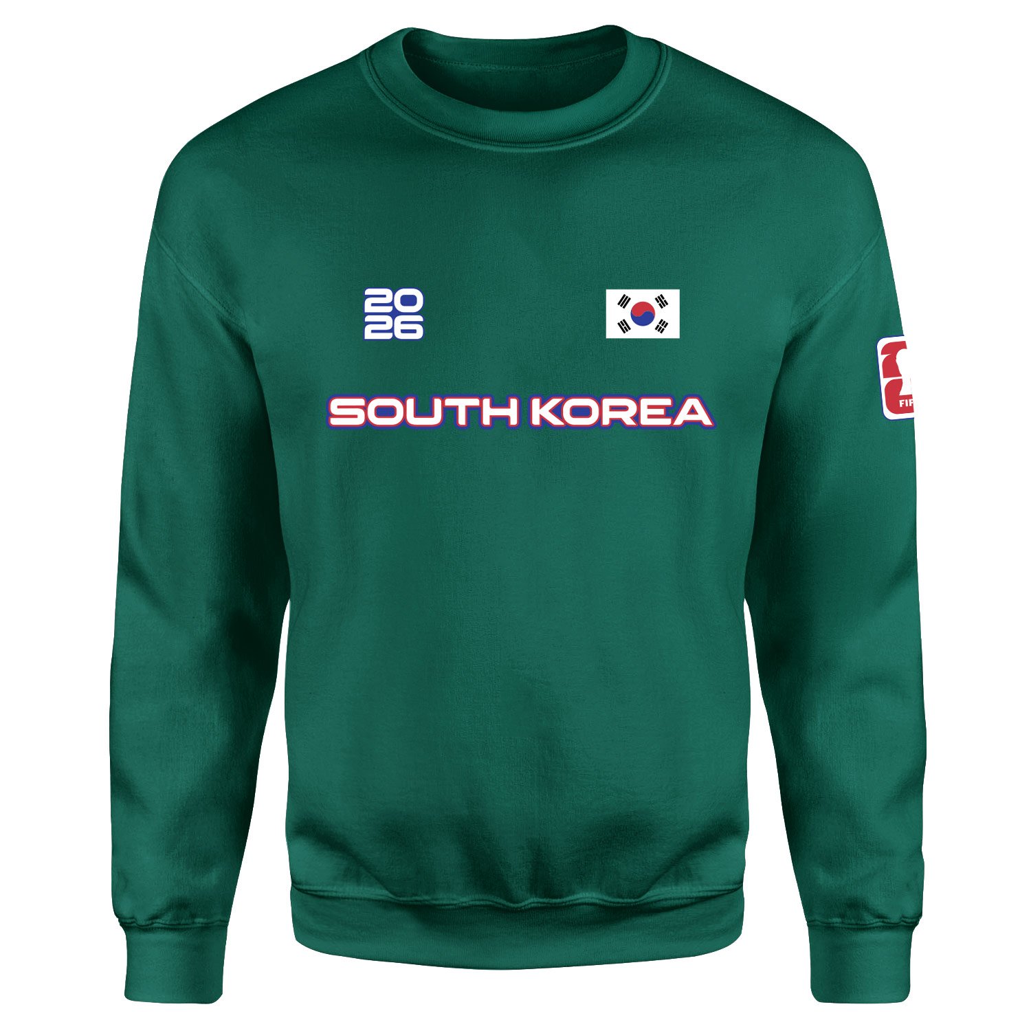 Güney Kore 2026 Sweatshirt XXL - Nefti Yeşili