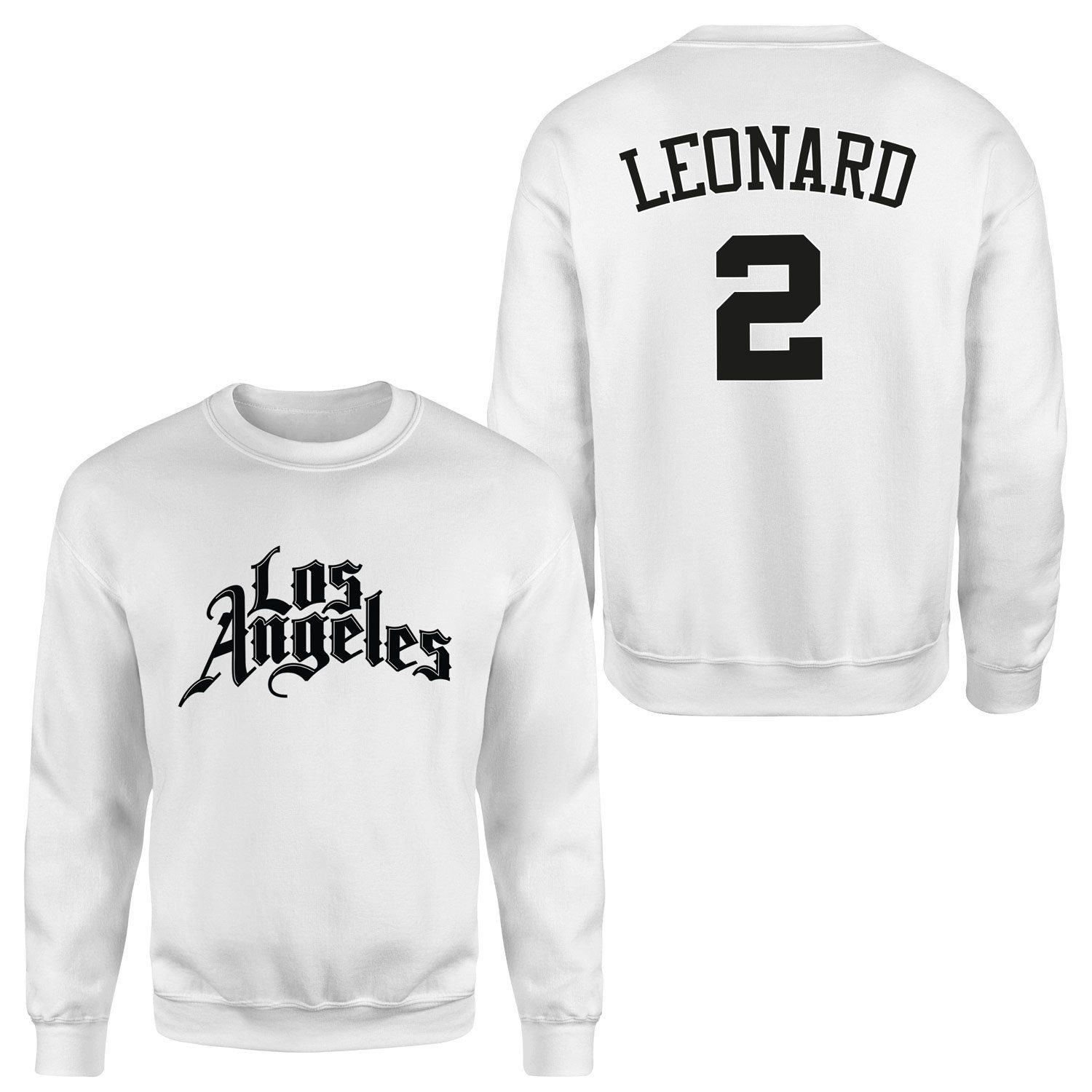 Kawhi Leonard Los Angeles Forma Sweatshirt XL - Beyaz