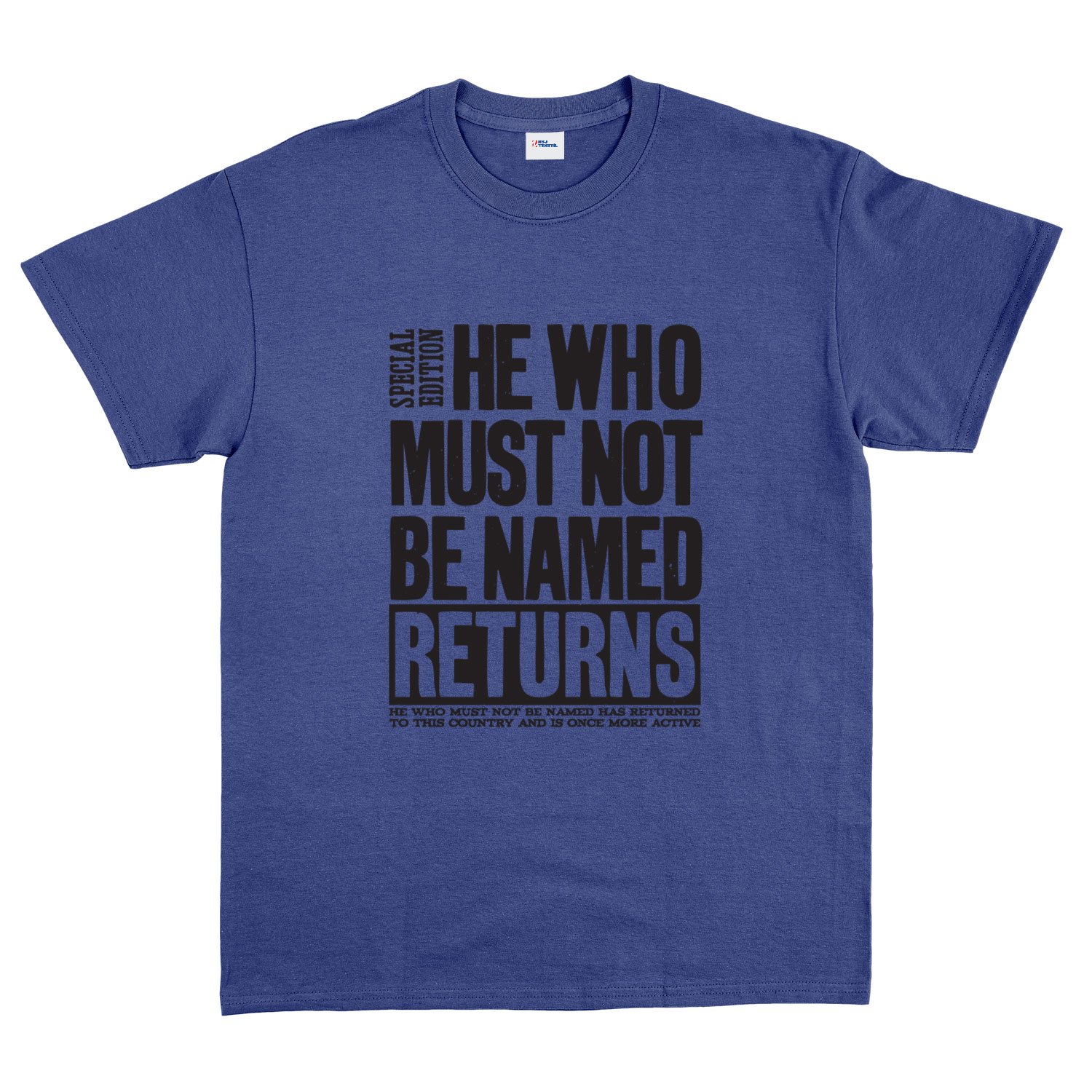 He Returned Tişört XXL - İndigo Mavisi