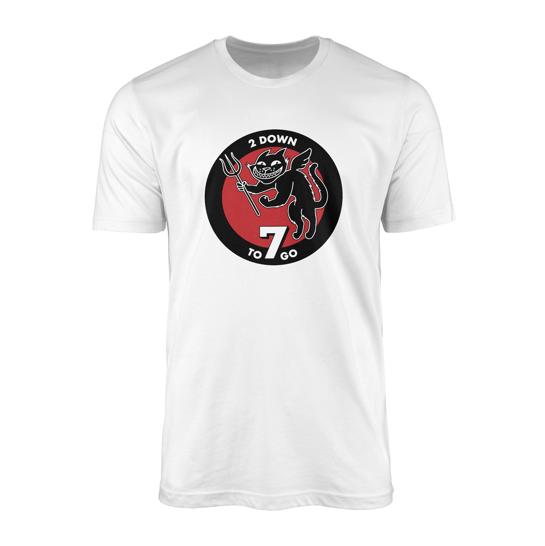 2 Down 7 to Go | Wolfenstein Tişört M - Beyaz