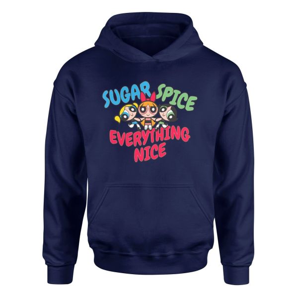 Sugar, Spice & Everything Nice Hoodie XXL - Lacivert
