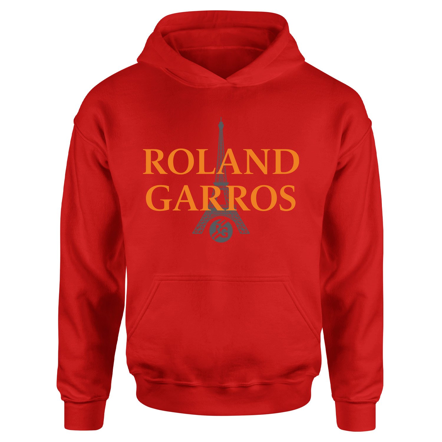 Roland Garros 2026 Casual Hoodie S - Kırmızı