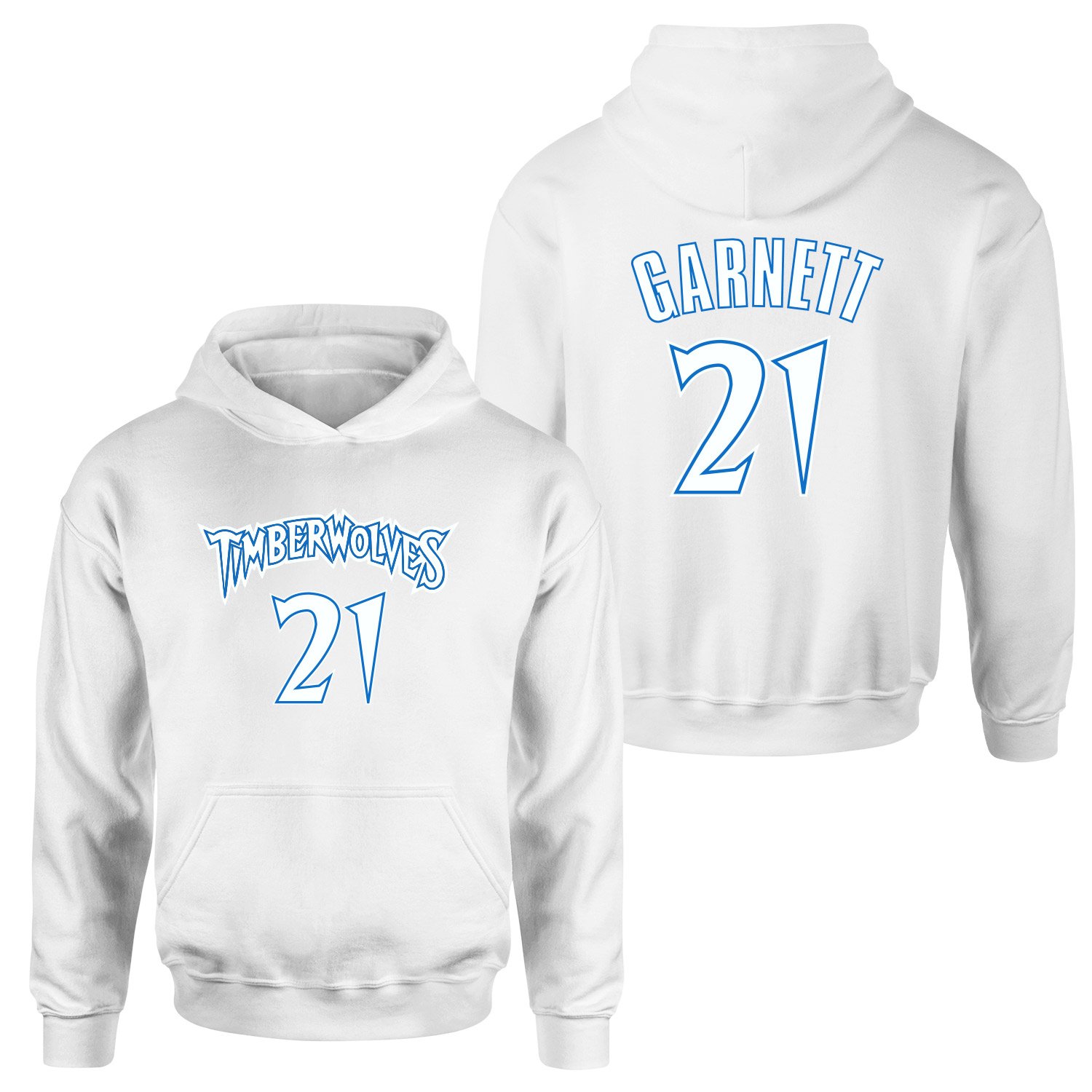 Kevin Garnett 21 THRBCK Forma Hoodie S - Beyaz