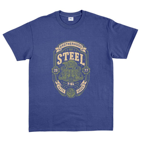 Brotherhood of Steel Grunge Tişört S - İndigo Mavisi