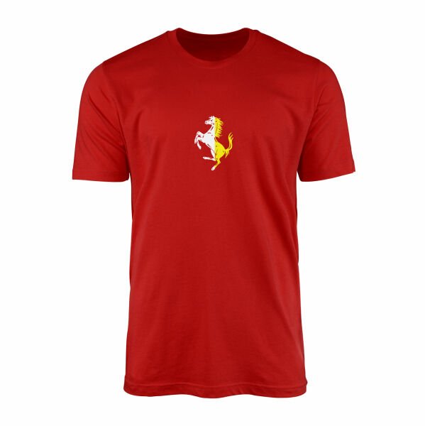 Scuderia Ferrari Bianco & Giallo Tişört XXL - Kırmızı