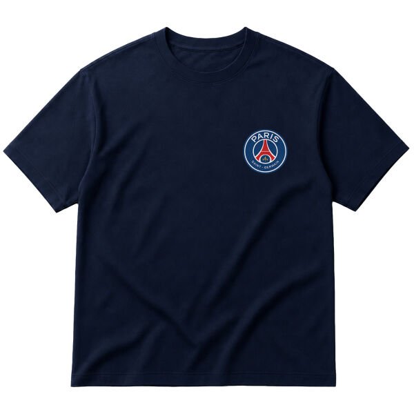 Paris Saint Germain Oversize Tişört L - İndigo Mavisi
