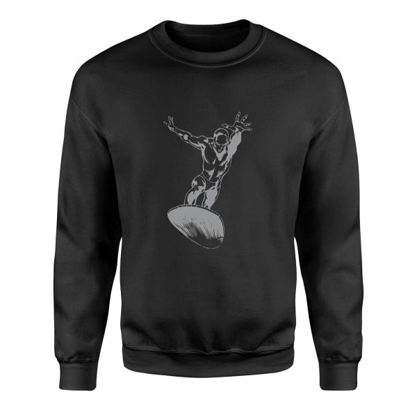 Silver S Sweatshirt XL - Siyah