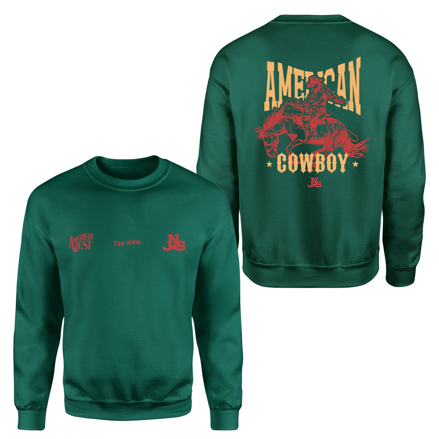 American Cowboy NSJ Premium Sweatshirt M - Nefti Yeşili
