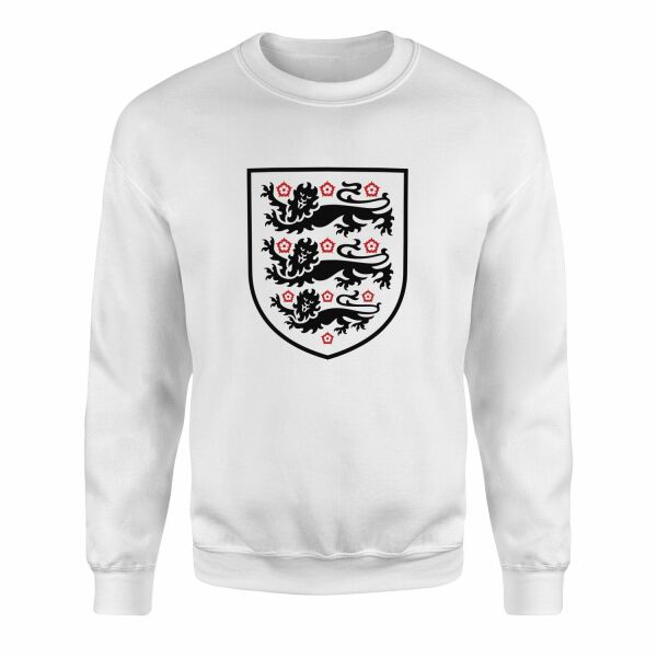 Three Lions Shield Sweatshirt L - Beyaz
