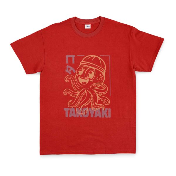 Takoyaki Tişört L - Kırmızı