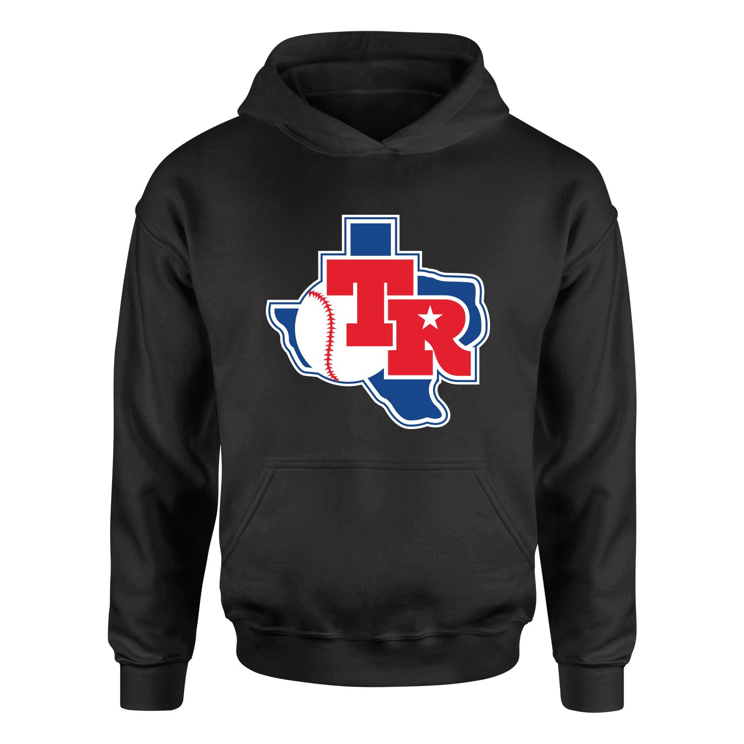 Texas Rangers TX Hoodie XL - Siyah
