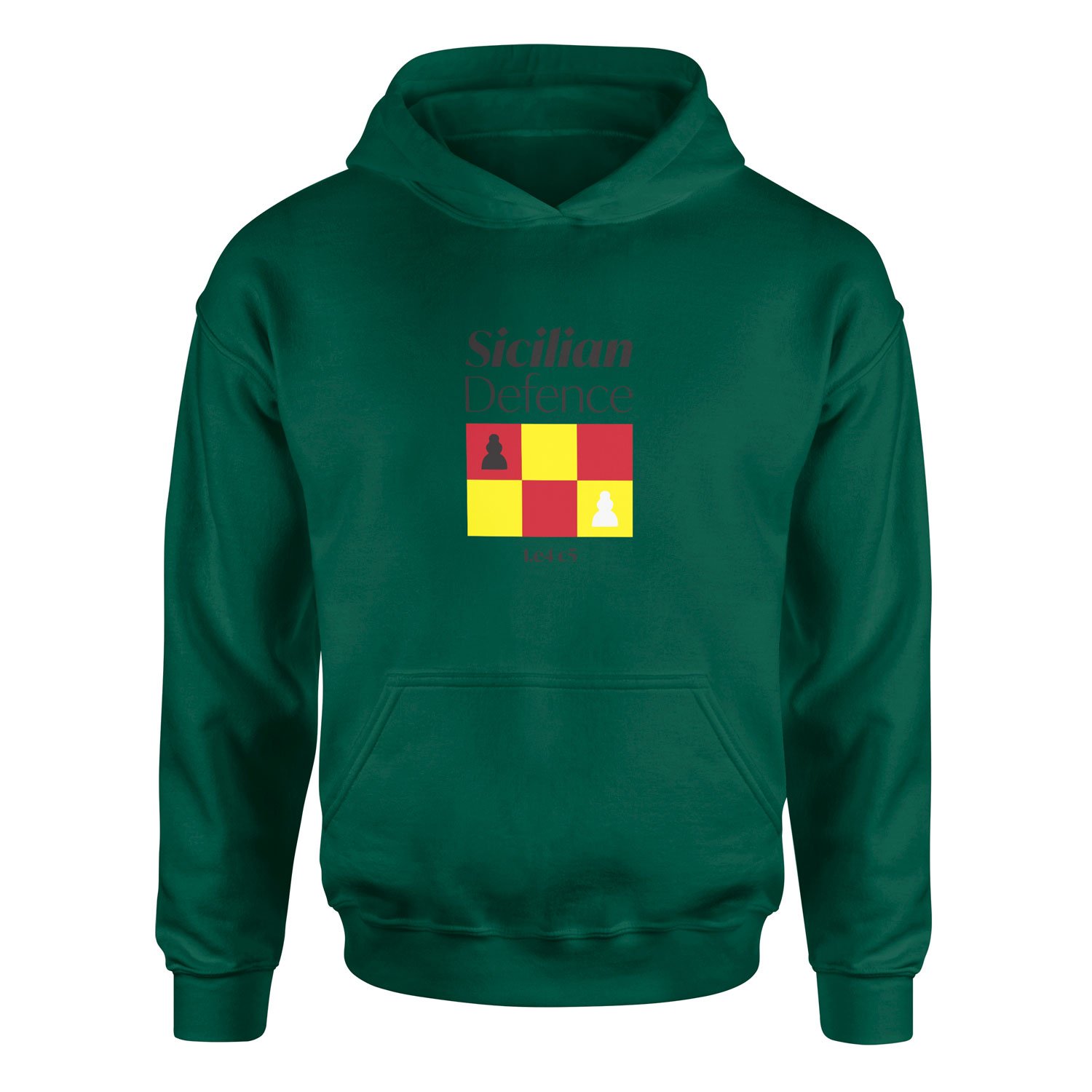 Sicilian Defence Hoodie L - Nefti Yeşili