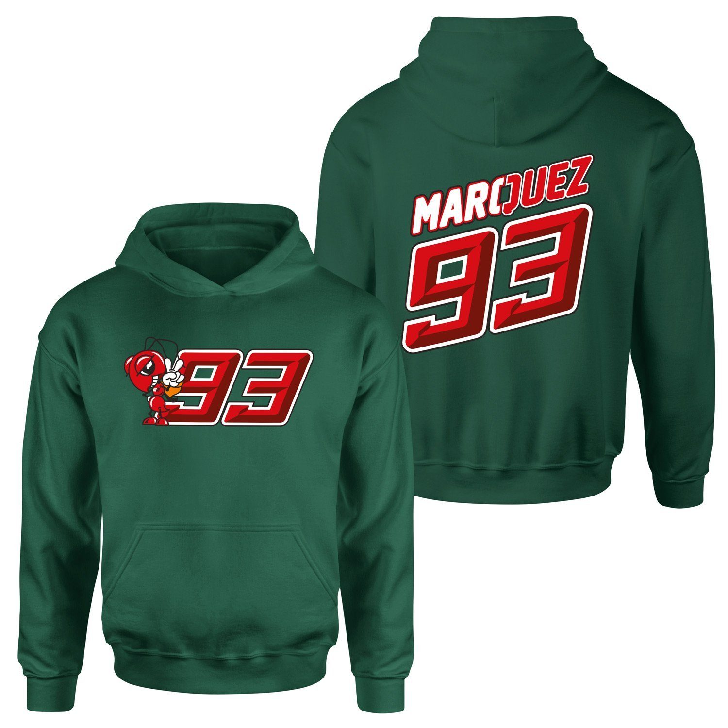Marc Marquez 93 Hoodie L - Nefti Yeşili