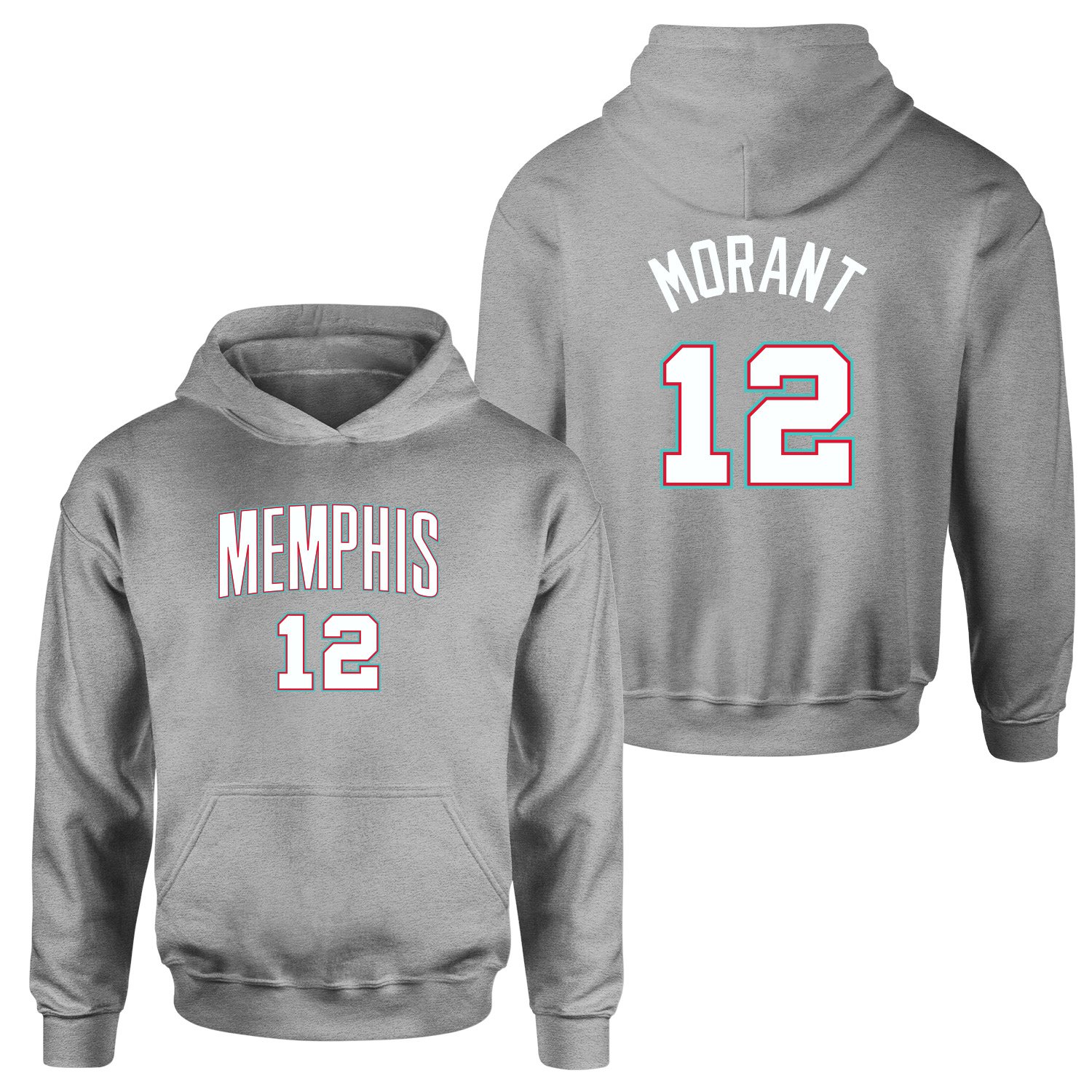 Ja Morant Memphis Forma Hoodie XL - Gri