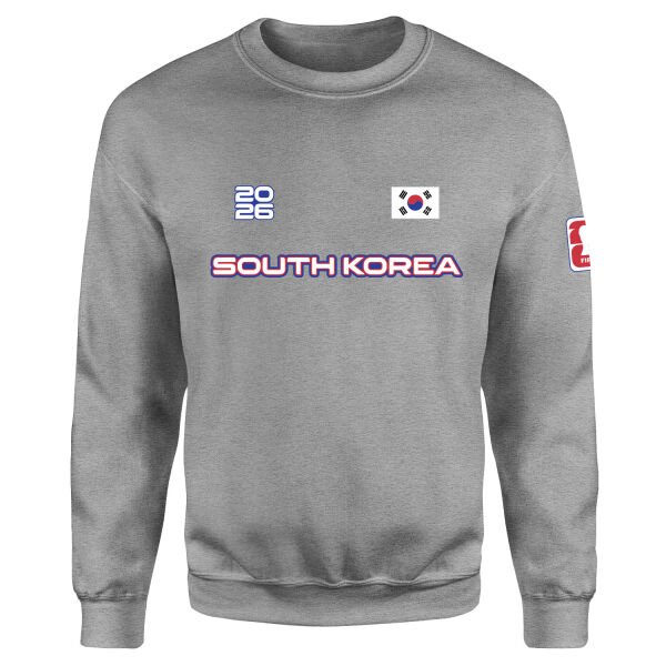 Güney Kore 2026 Sweatshirt L - Gri