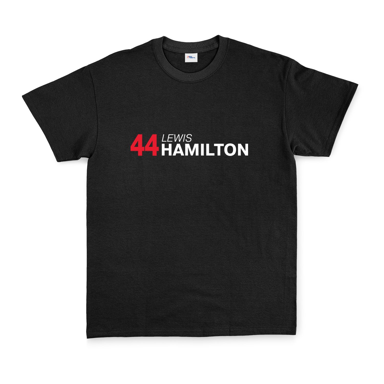 Lewis Hamilton 44 Tişört L - Siyah