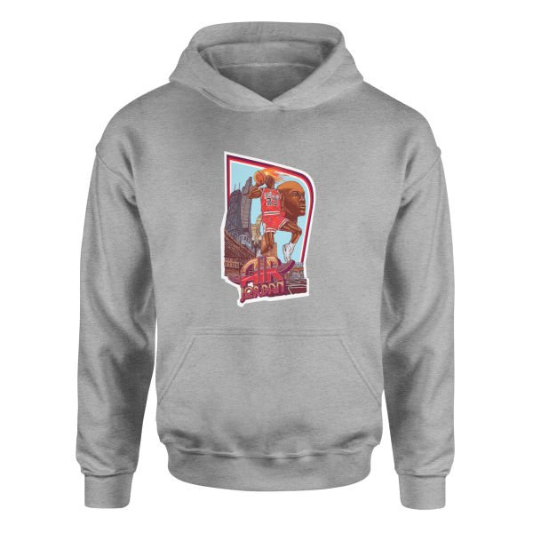 Air Jordan Print Hoodie L - Gri