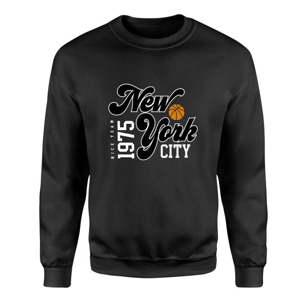 New York City 1975 Sweatshirt M - Siyah