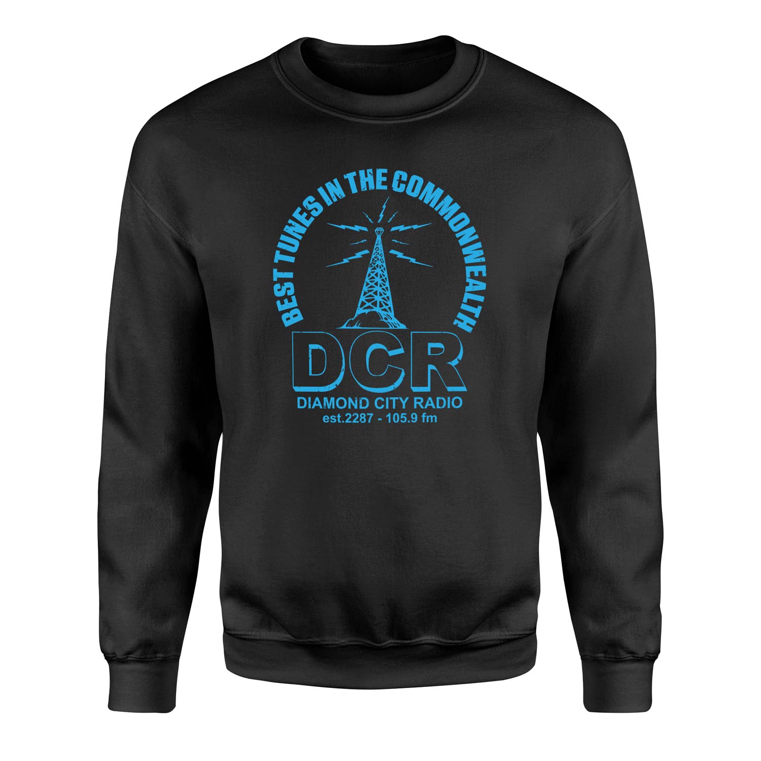 Diamond City Radio Sweatshirt M - Siyah