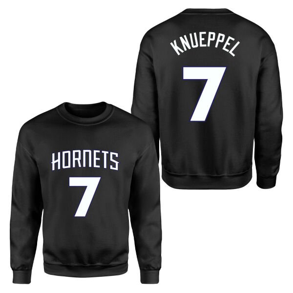 Kon Knueppel Hornets Jersey Sweatshirt S - Siyah