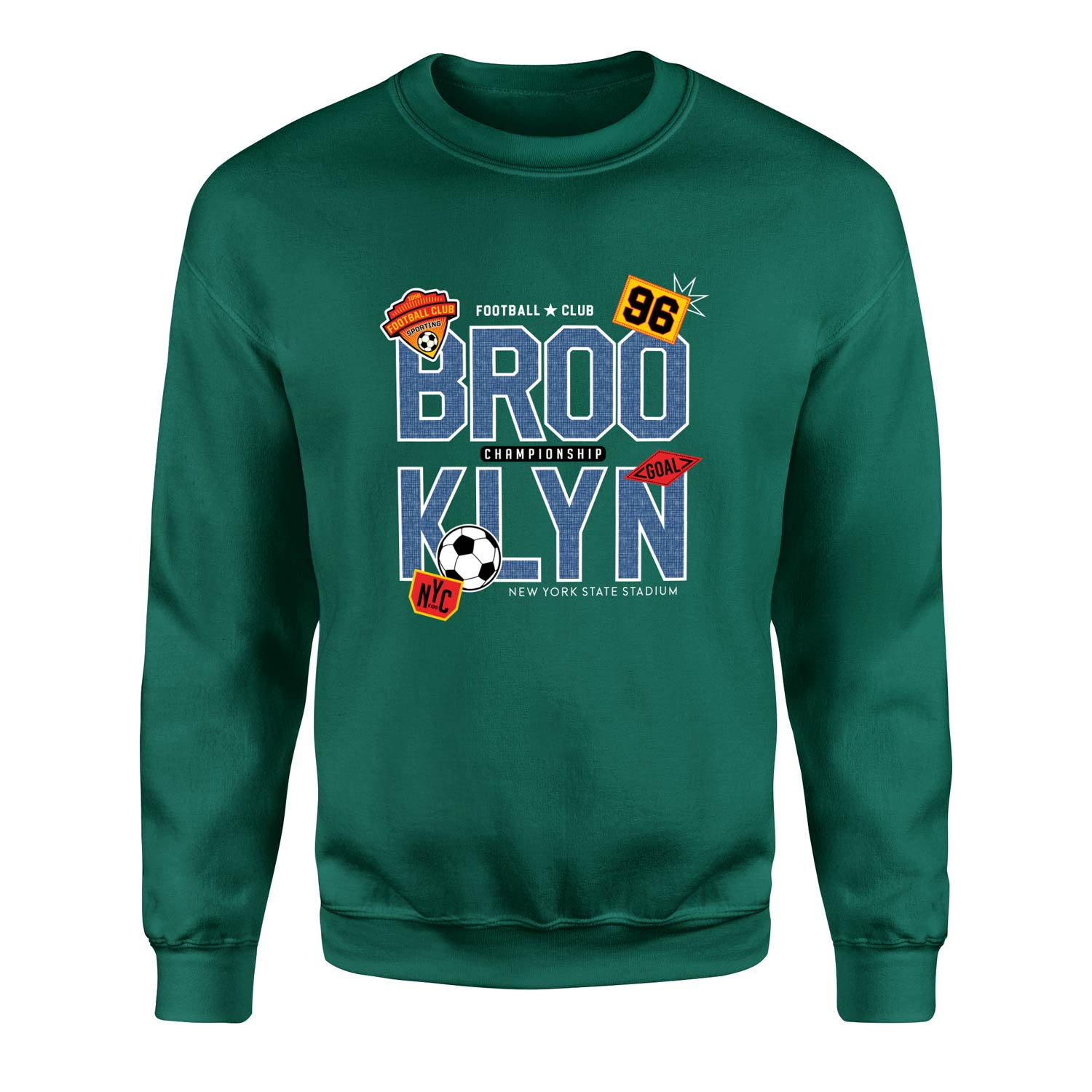BROOKLYN 96 Championship Sweatshirt XL - Nefti Yeşili