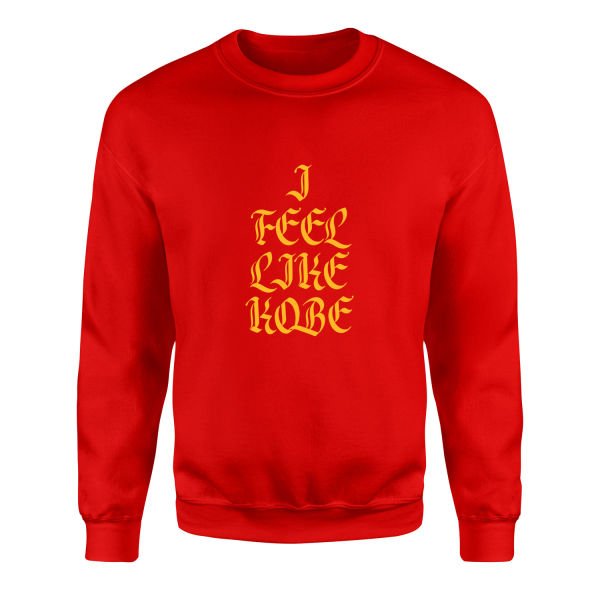 I FEEL LIKE KOBE Sweatshirt XXL - Kırmızı