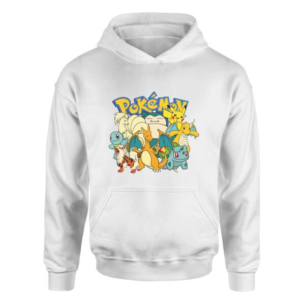 Pokemon Battle Ready Hoodie S - Beyaz
