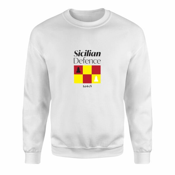 Sicilian Defence Sweatshirt XL - Beyaz