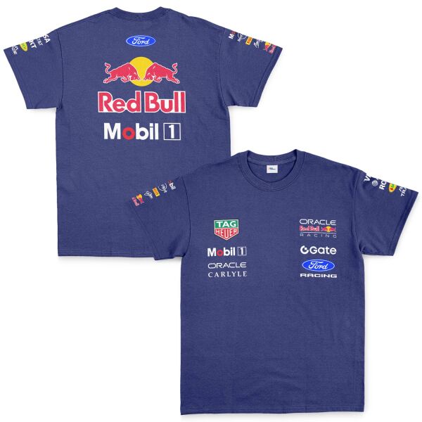 Oracle Red Bull Racing 2026 Teamline Tişört S - İndigo Mavisi