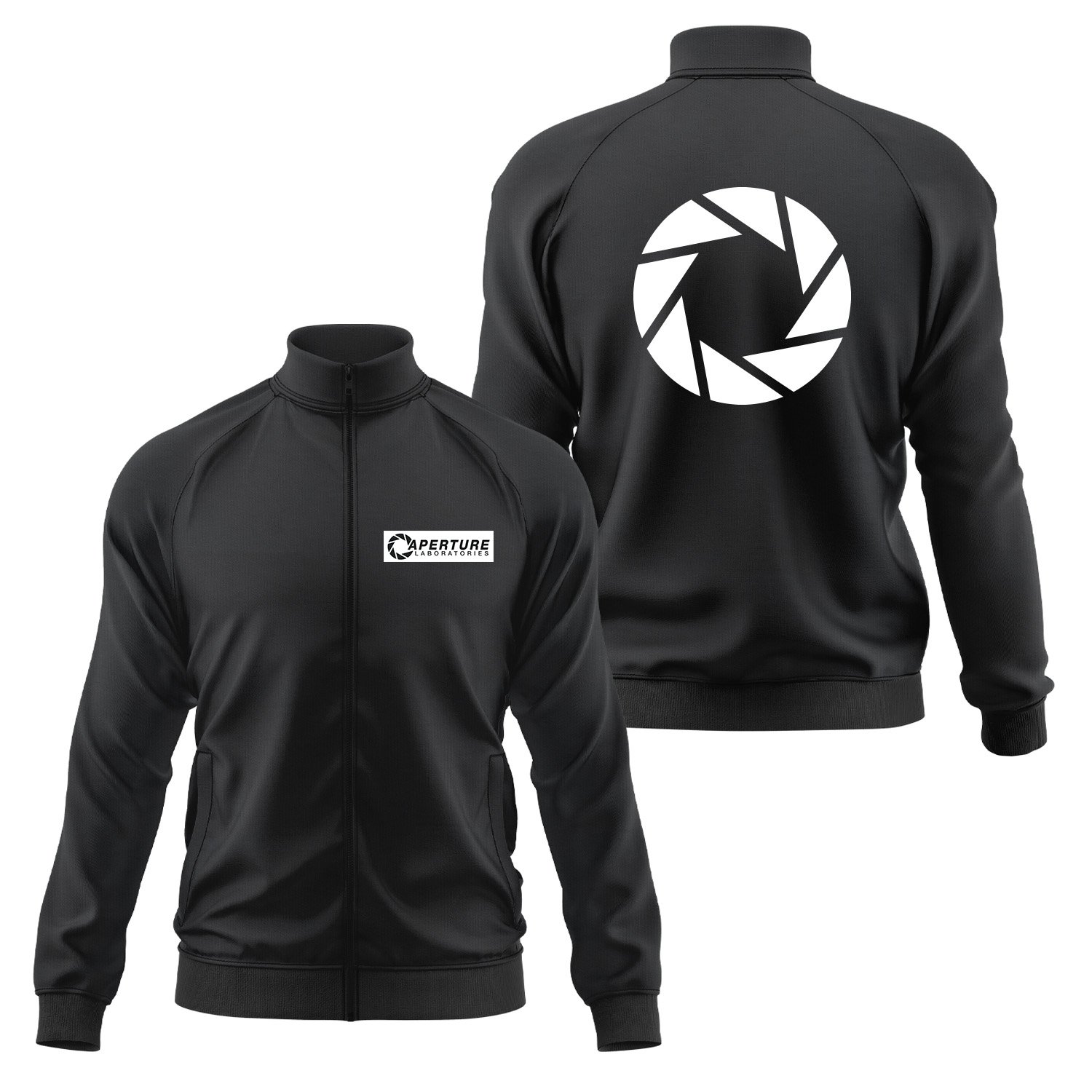 Aperture Laboratories Fermuarlı Sweatshirt S - Siyah