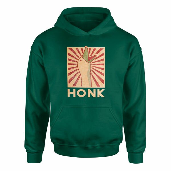 HONK! Hoodie M - Nefti Yeşili