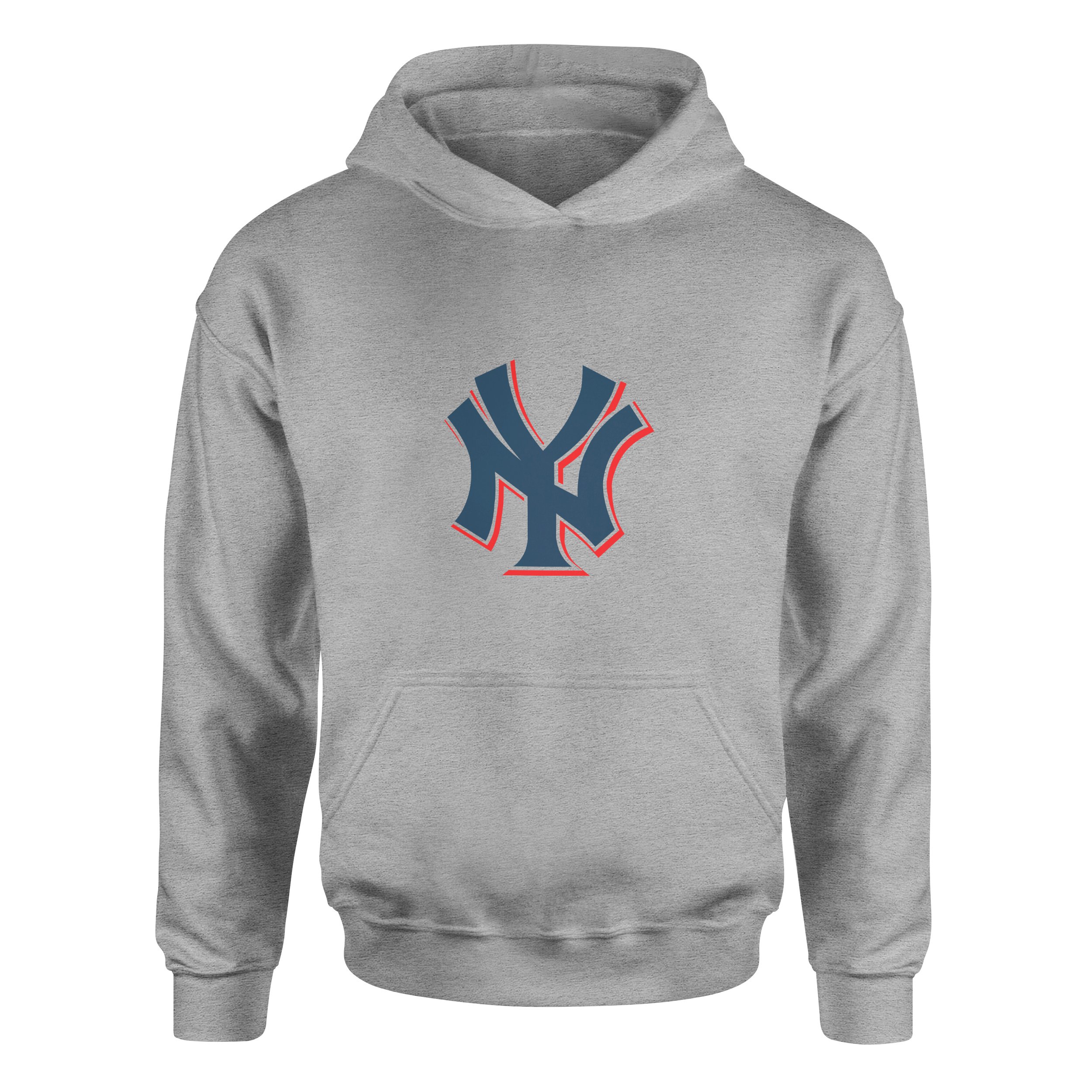 NY Yankees C Hoodie L - Gri