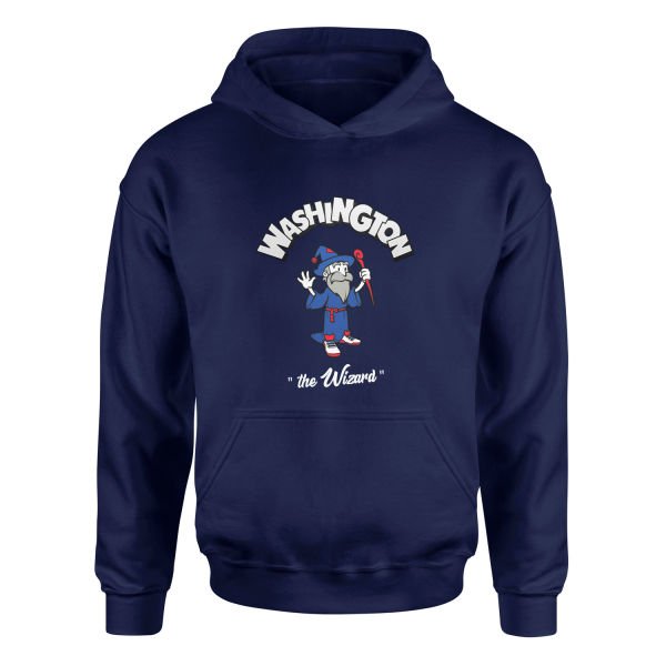 Wizards Cartoon Hoodie L - İndigo Mavisi