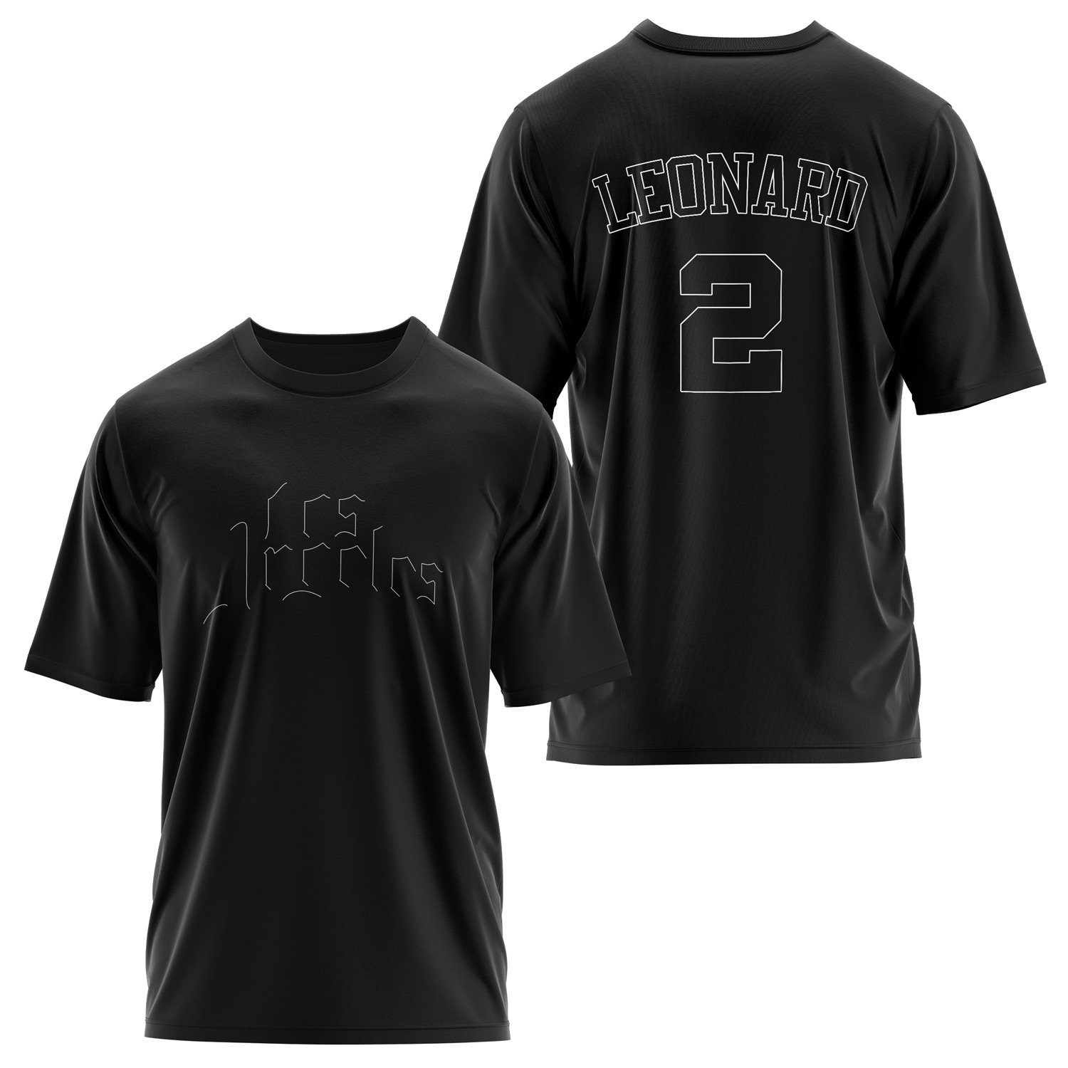 Kawhi Leonard Los Angeles Forma Oversize Tişört L - Siyah