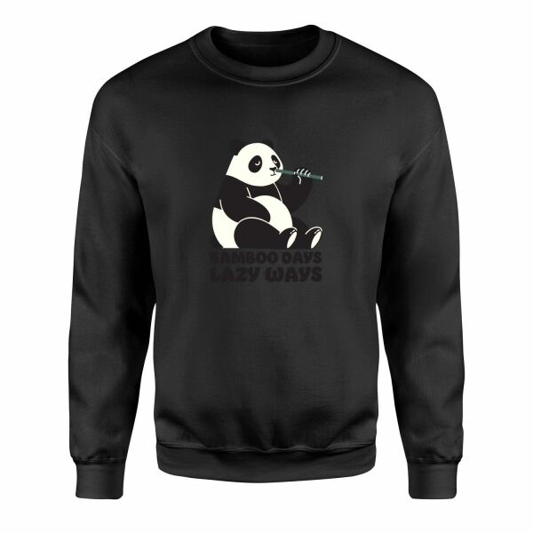Bamboo Days Lazy Ways Sweatshirt XL - Siyah