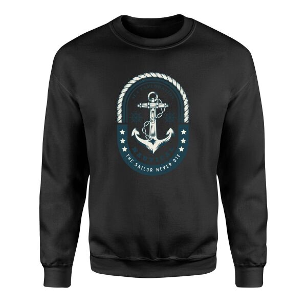 Nautical Sweatshirt S - Siyah