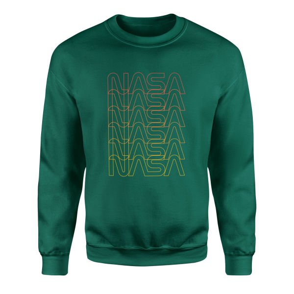 NASA Classic Worm Blend Sweatshirt XL - Nefti Yeşili