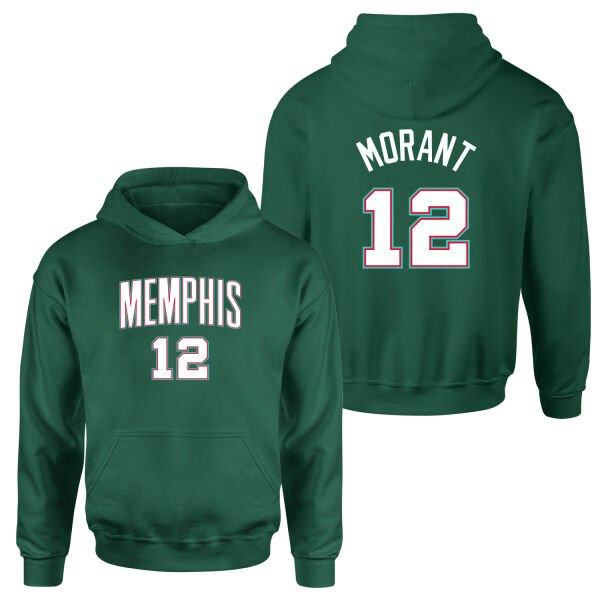 Ja Morant Memphis Forma Hoodie L - Nefti Yeşili