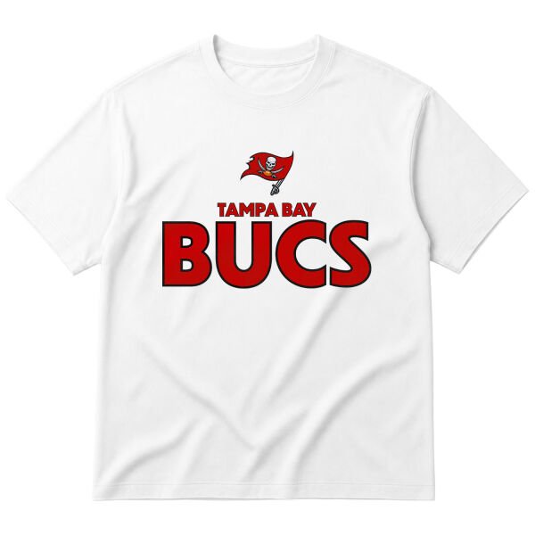 Tampa Bay BUCS Oversize Tişört L - Beyaz