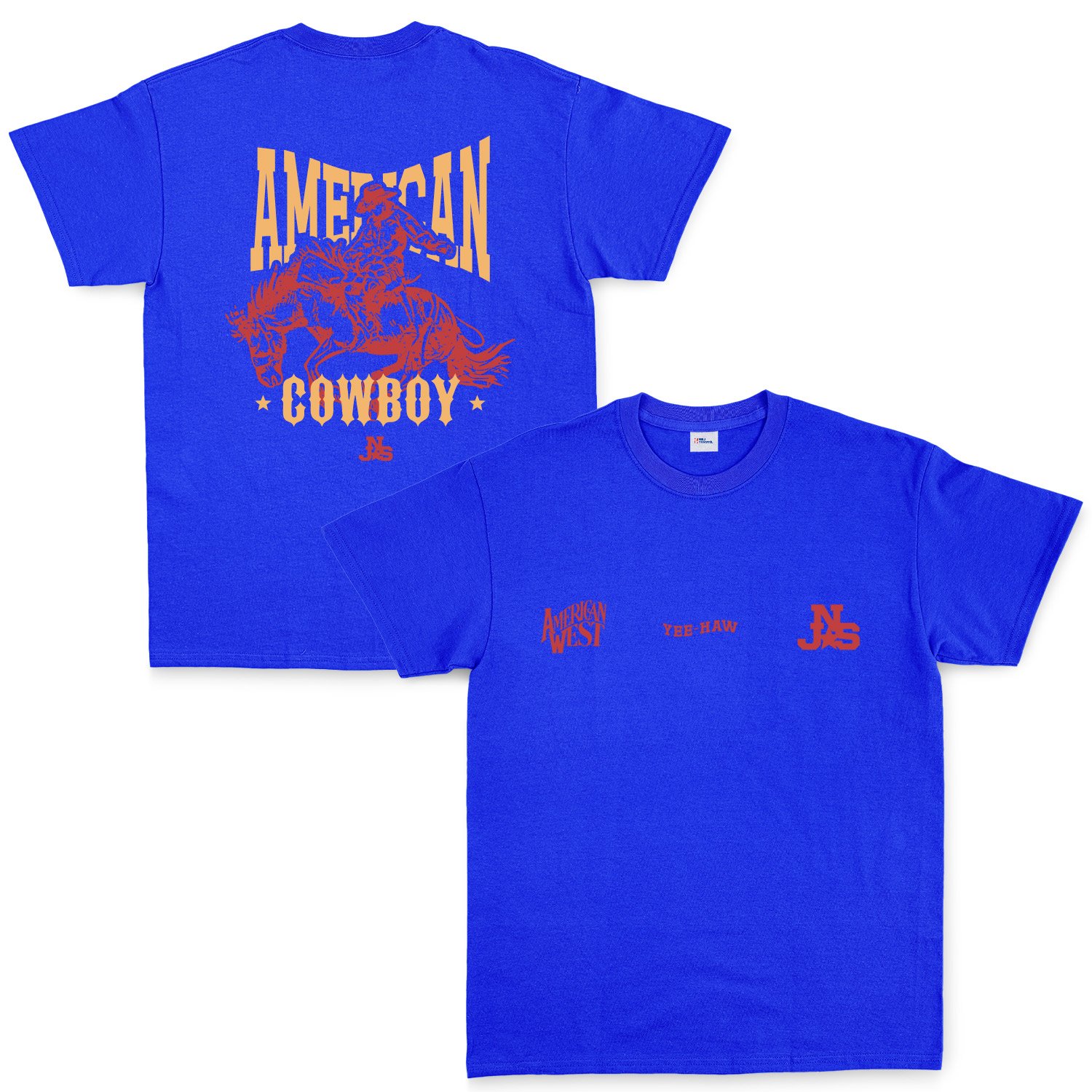 American Cowboy NSJ Premium Tişört L - Mavi