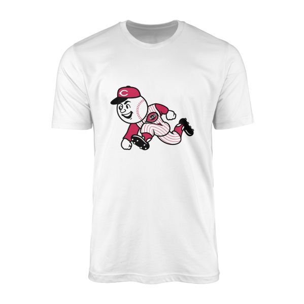 Mr. Red | Cincinnati Reds Tişört XL - Beyaz