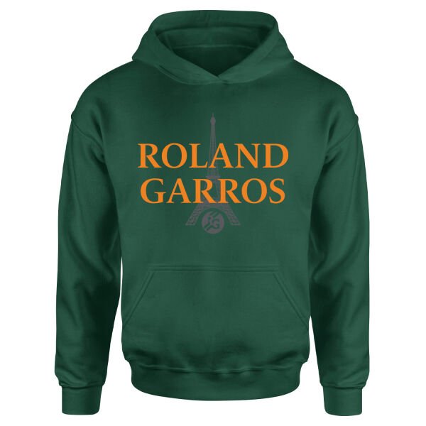 Roland Garros 2026 Casual Hoodie L - Nefti Yeşili