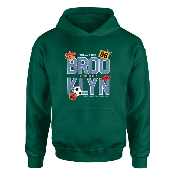 BROOKLYN 96 Championship Hoodie S - Nefti Yeşili