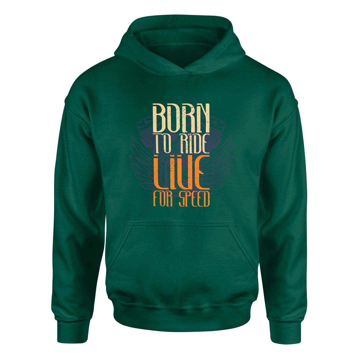 Born to Ride Live For Speed Hoodie
