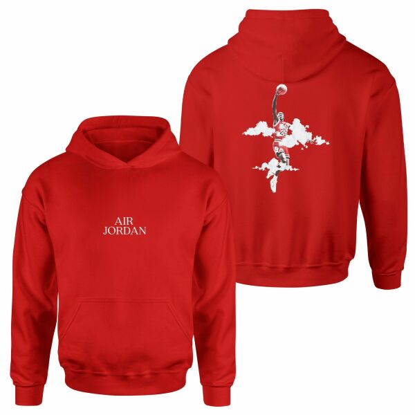 Air Jordan His Airness SE Hoodie S - Kırmızı