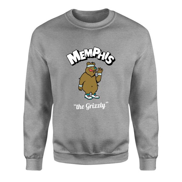 Memphis Cartoon Sweatshirt L - Gri