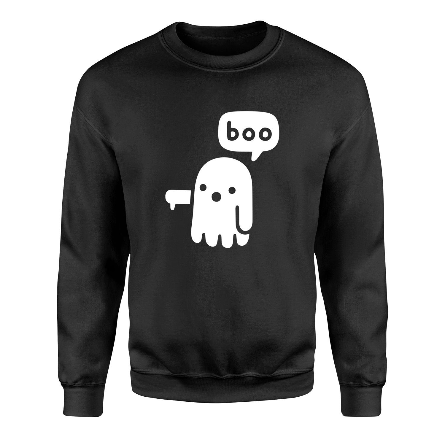Boo! Sweatshirt XL - Siyah
