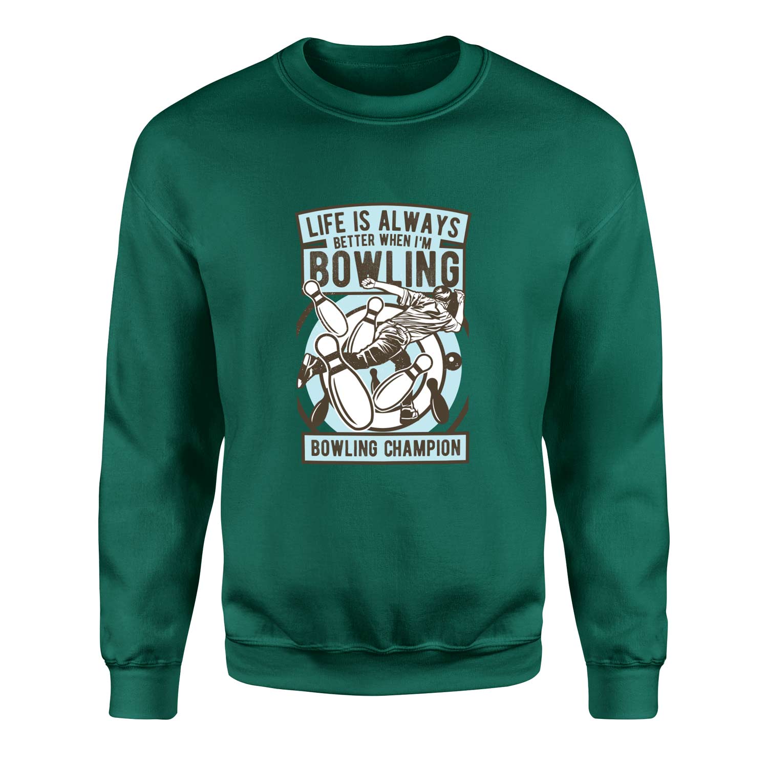 Bowling Champion Sweatshirt M - Nefti Yeşili